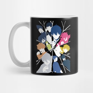 Blue lock all main characters in minimalist and aesthetic vector art design Mug